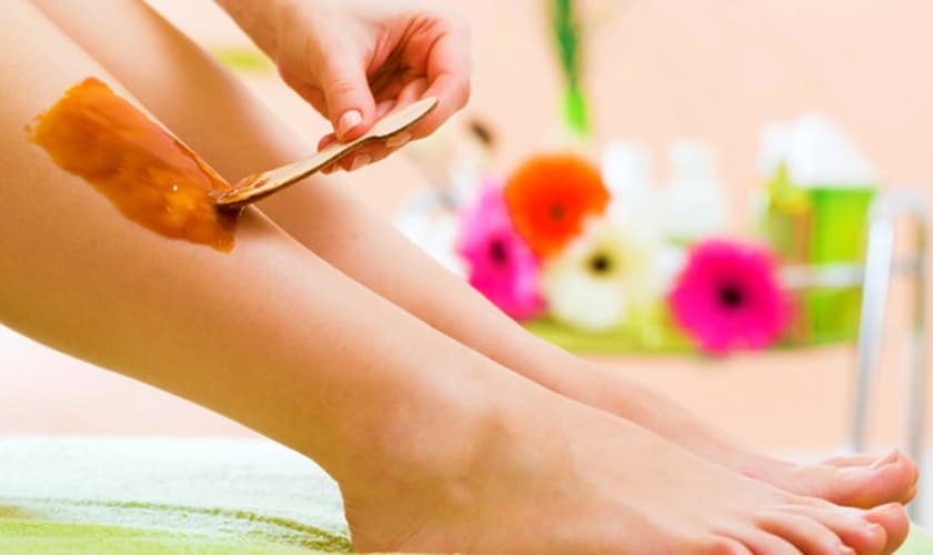 depilação com cera