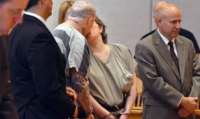 Jeremy e Christine Moody trocaram um beijo após ouvir a sentença