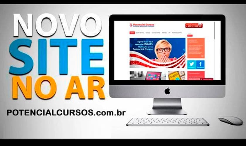 Nova versão do site da Potencial Cursos traz novos recursos e funcionalidades