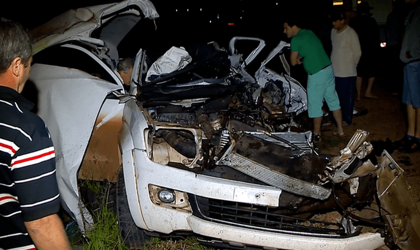 Acidente deixou duas vítimas na noite desta quinta-feira (8), em Ronda Alta