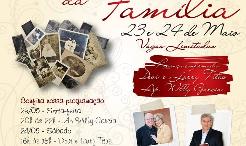 Igreja Apostólica Vida Nova realizará Congresso de Família, em SP