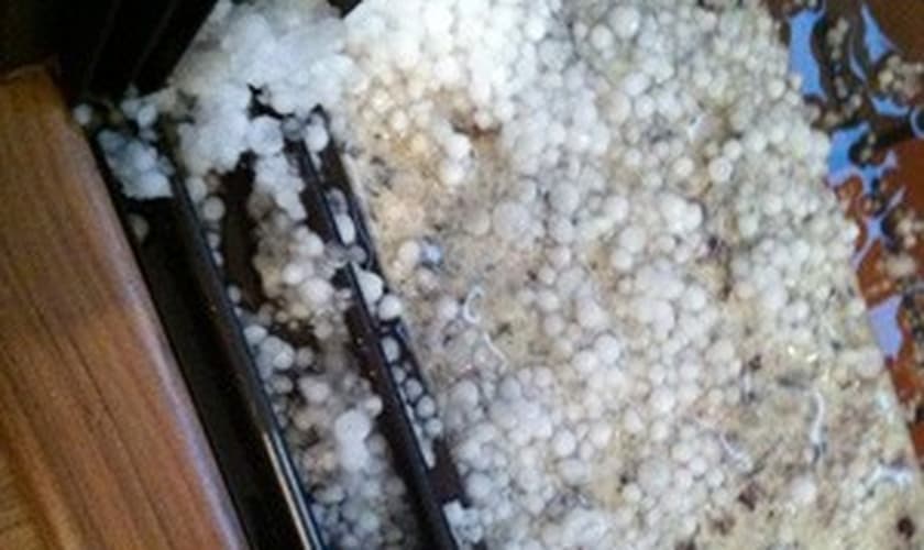 Granizo na Vila Mariana no domingo (18)