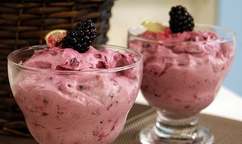 mousse de amoras