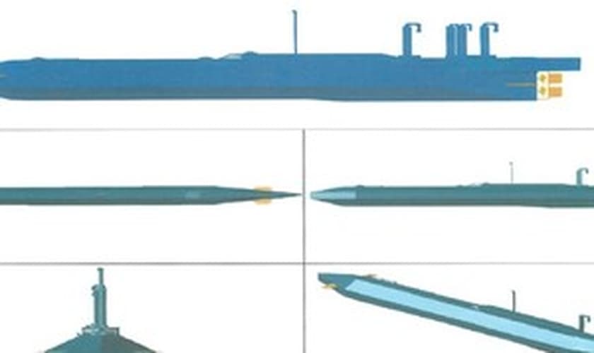 Projeto similar ao do submarino que seria construído pela quadrilha