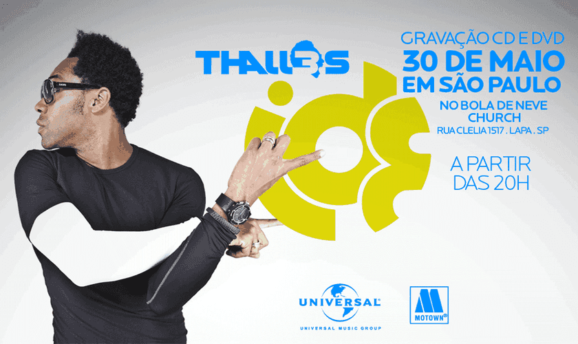 Thalles Roberto gravará novo DVD na Bola de Neve Church, este final de semana