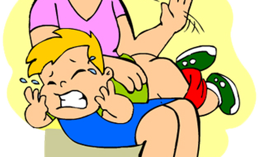 filho - mãe - palmada