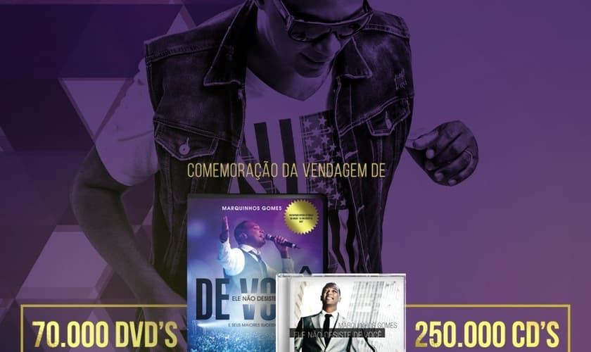 Marquinhos Gomes celebra sucesso do CD "Ele não desiste de você"