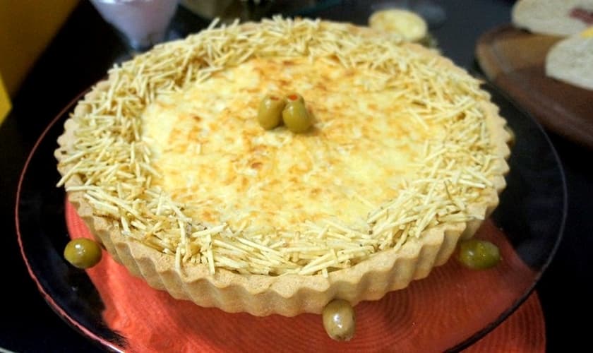 Torta de cebola e queijo