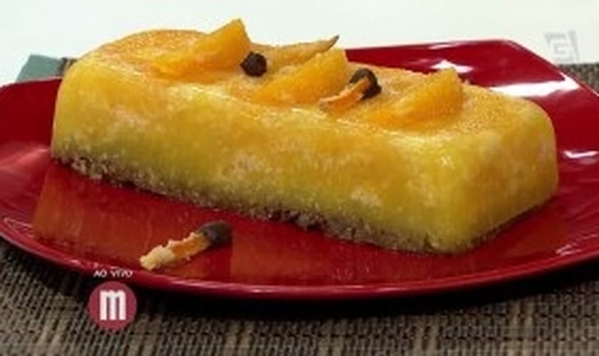 Gelado de laranja com coco