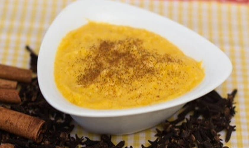 Curau de milho de microondas