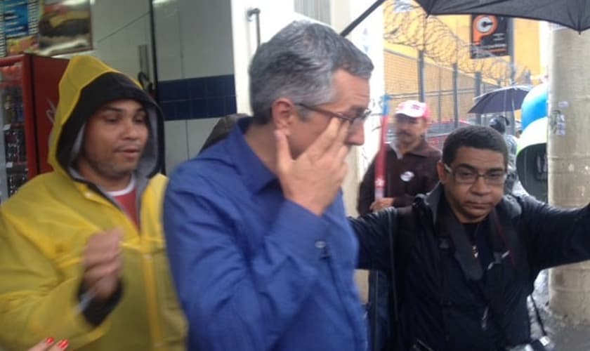 Alexandre Padilha em ato de campanha na Zona Leste de São Paulo