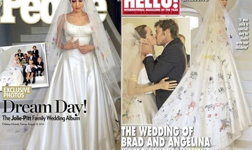 Vestido de noiva Angelina Jolie