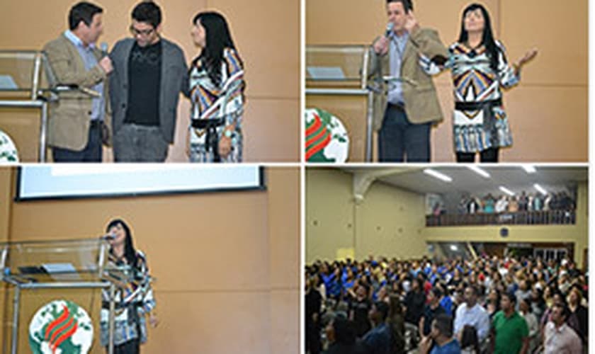 Eyshila faz gravação de vozes para novo CD, no RJ