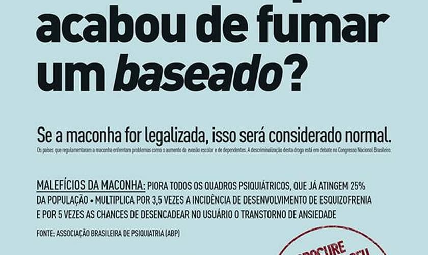 Coordenação de campanha contra a legalização da maconha "comemora" polêmica