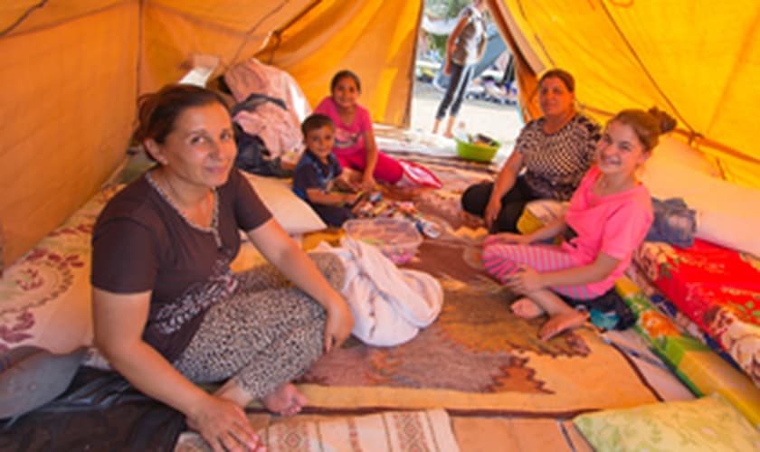 Iraque_família refugiada