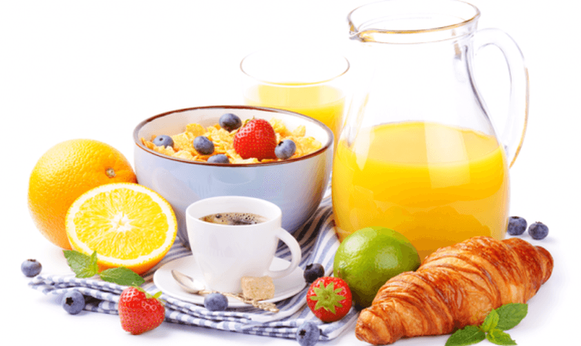 cardápio café da manhã