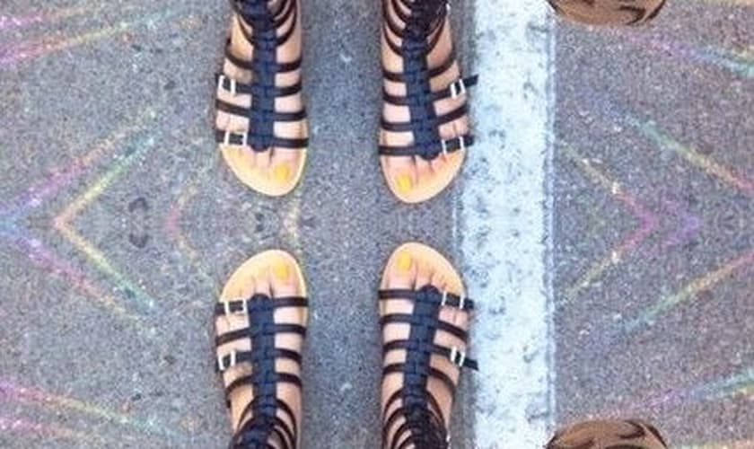 sandália gladiadora