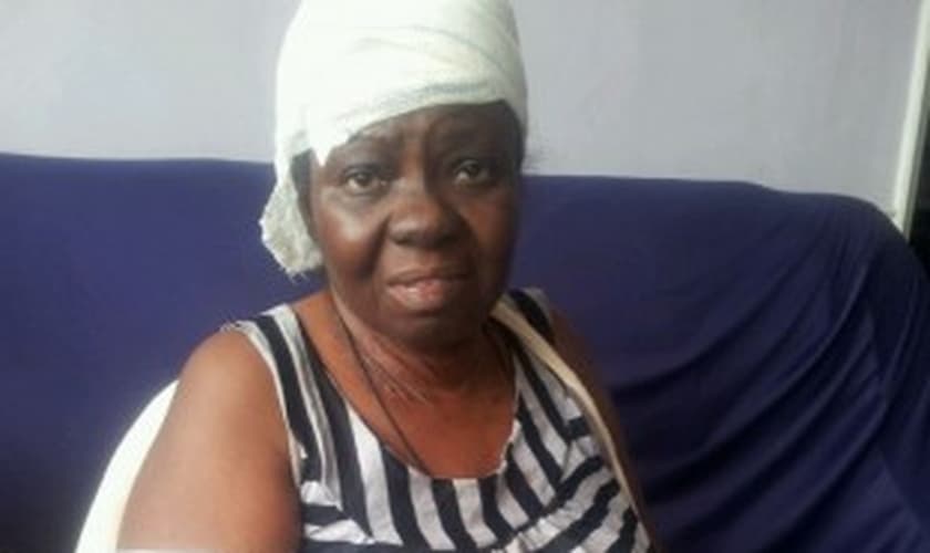 Eva Barbosa foi atingida na cabeça