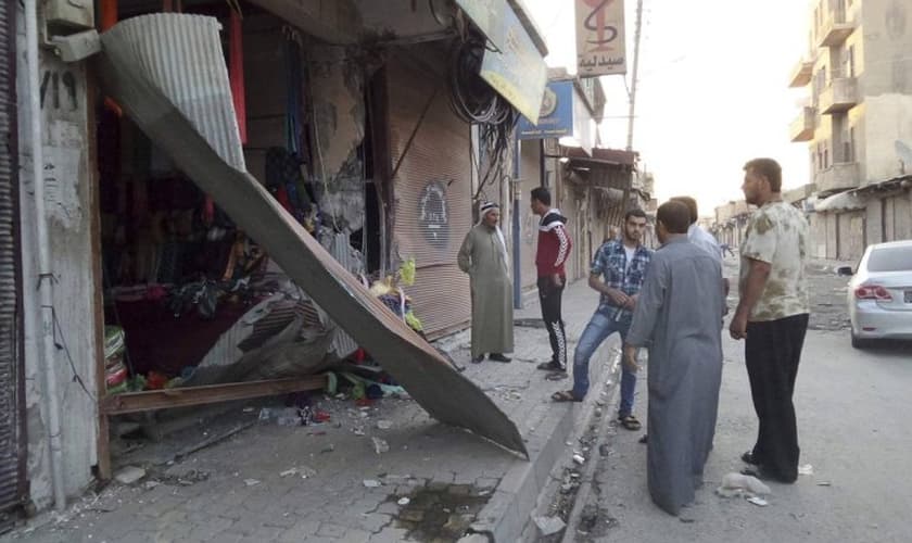 Drone americano caiu em uma estação de comunicação perto da cidade de Raqqa, na Síria