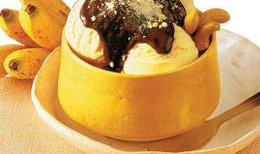 Sorvete de Banana com Iogurte