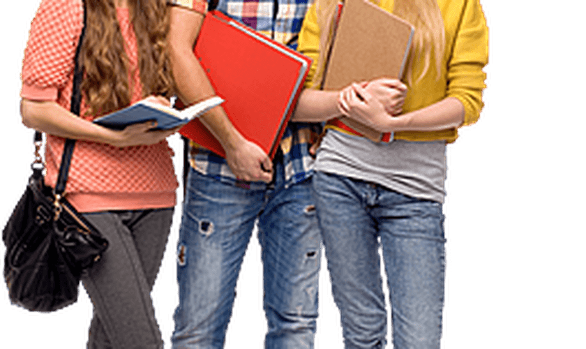jovens estudantes