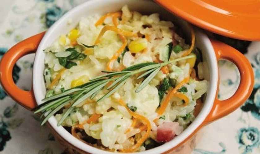 Arroz de forno cremoso