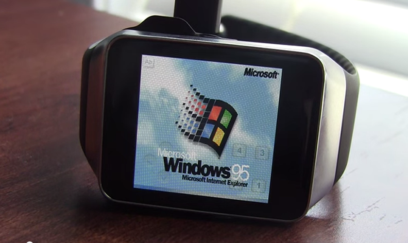 Hacker mostra relógio rodando o finado Windows 95