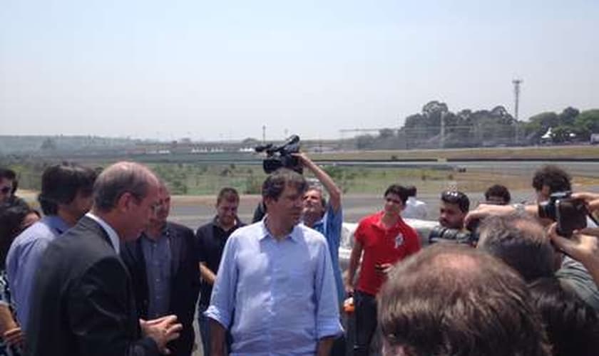 Fernando Haddad participa da vistoria em Interlagos