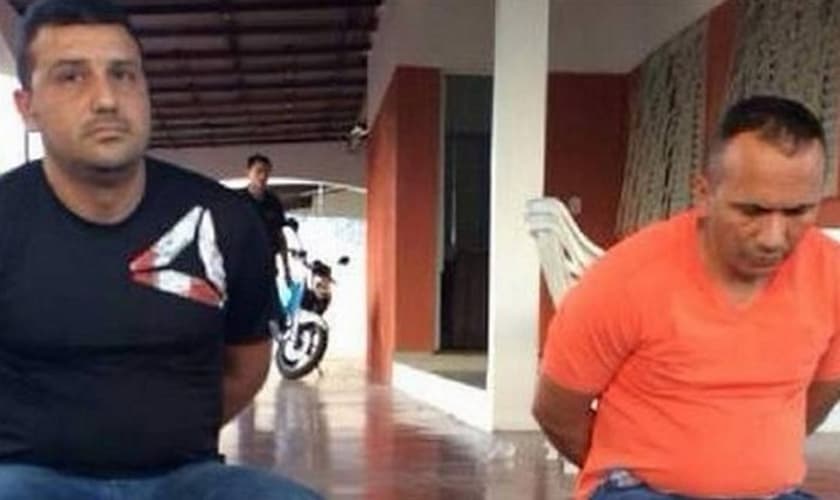 Marquitos Figueroa (à direita) e seu primo capturados em Boa Vista nesta quarta-feira