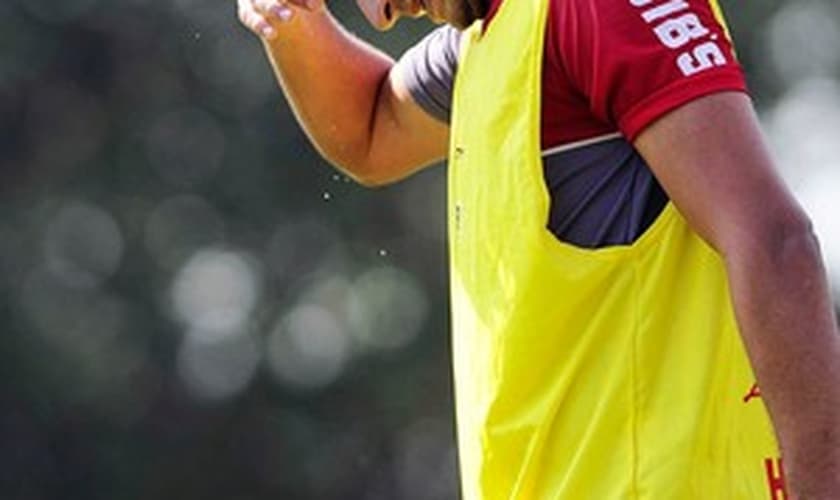 Ganso durante treino do São Paulo no CT da Barra Funda