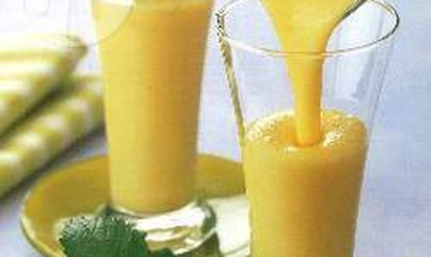 Milk-shake de banana e manga