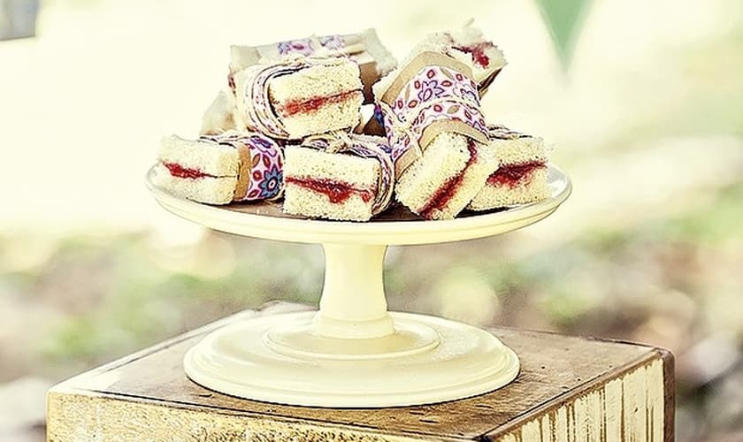 Geléia de framboesa com baunilha e hortelã