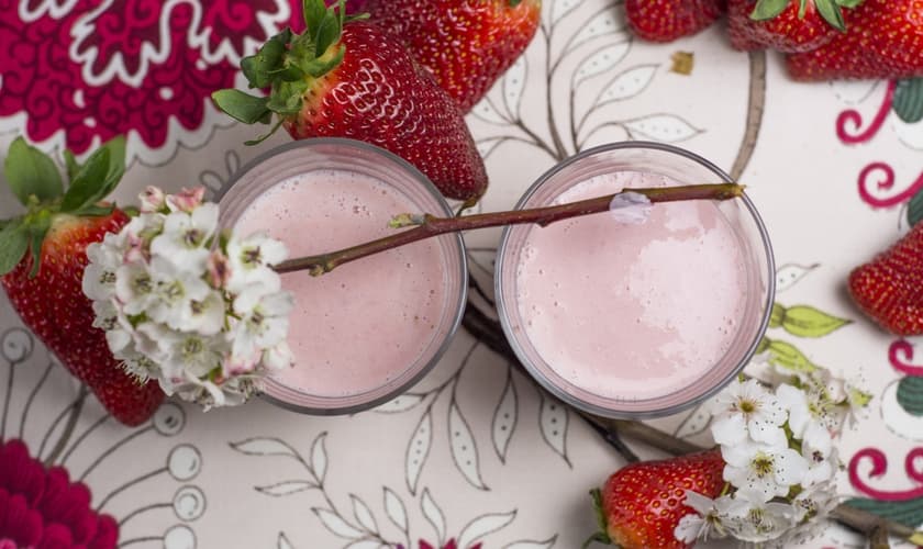 mousse de morango sem açúcar