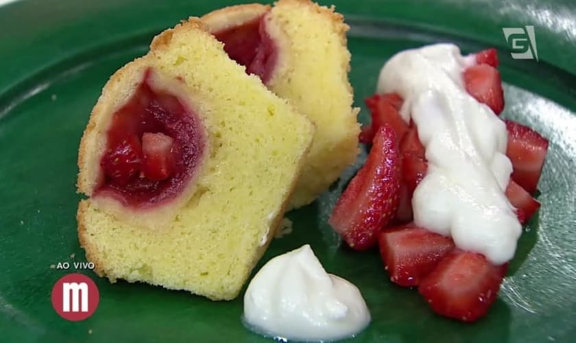 Bolo torta de morango