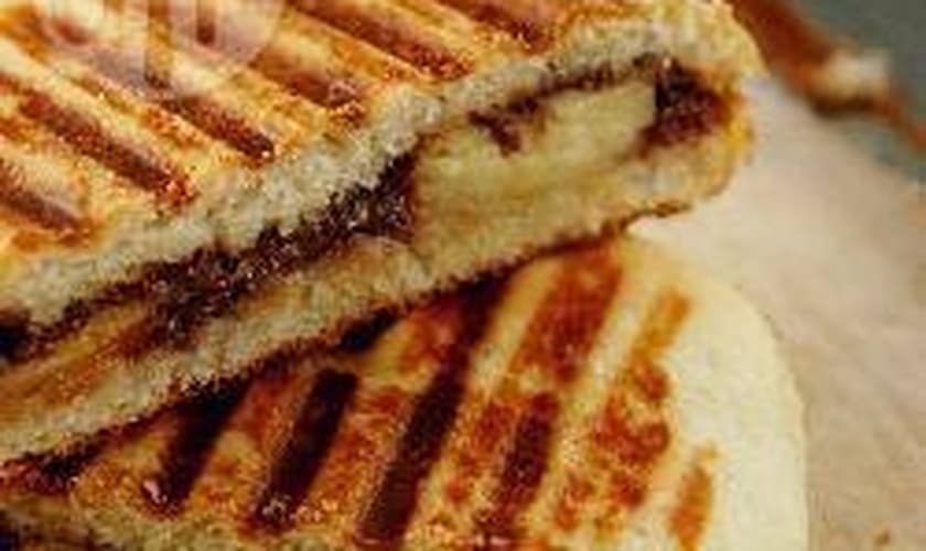 Panini de chocolate e banana