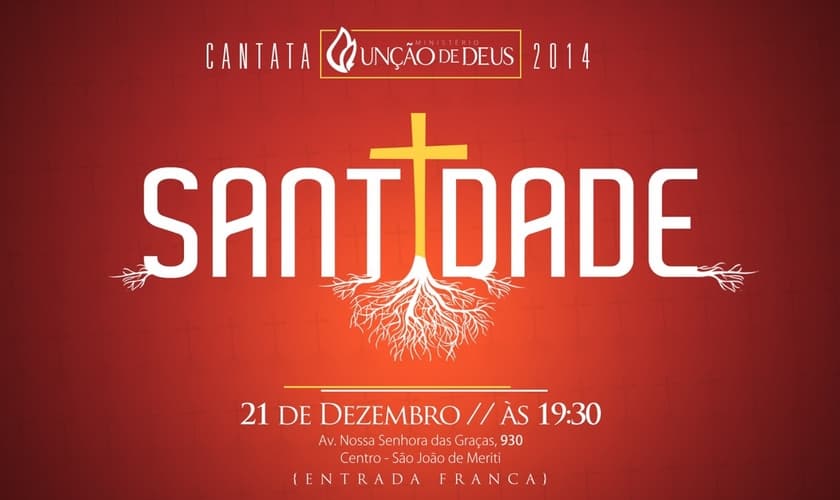 Ministério Unção de Deus apresentará a Cantata de Natal "Santidade", no Rio de Janeiro