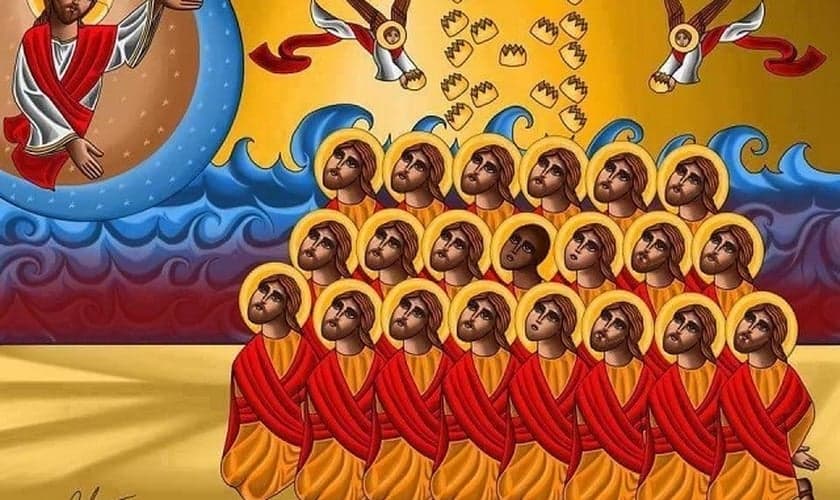 Ícone dos 21 mártires, desenhado por Tony Rezk, será a imagem oficial para do testemunho dos cristãos na Igreja Copta.