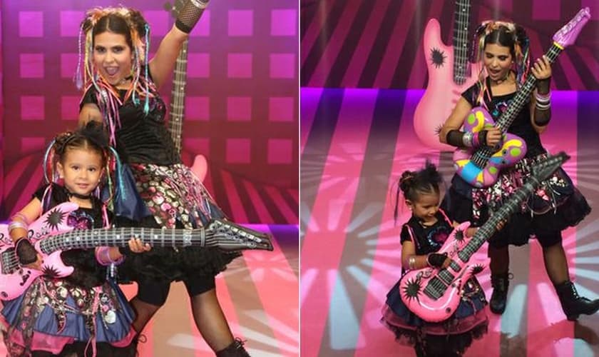 O novo disco contou com a participação especial da filha mais nova da cantora, Maria Catherine, de três anos