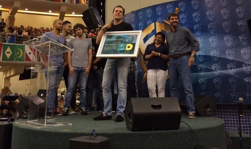 As premiações foram entregues durante o Culto Fé, na Igreja Batista da Lagoinha