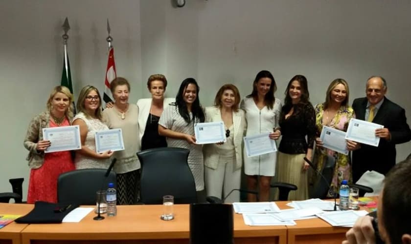 A solenidade aconteceu na Assembleia Legislativa de São Paulo.