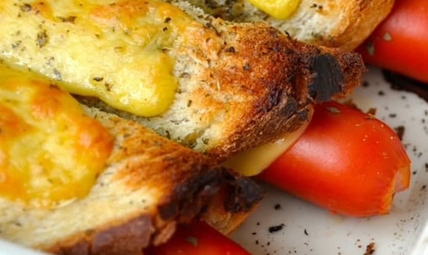 Hot dog de pão de forma