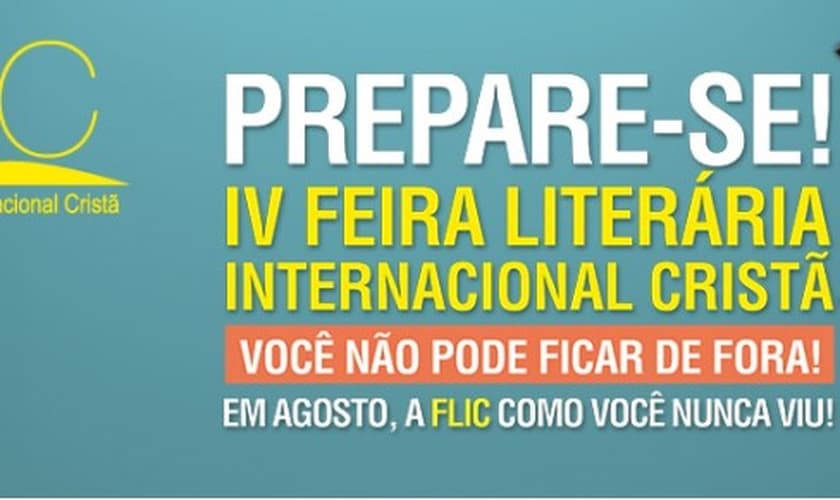 Anúncio da FLIC para a quarta edição da feira