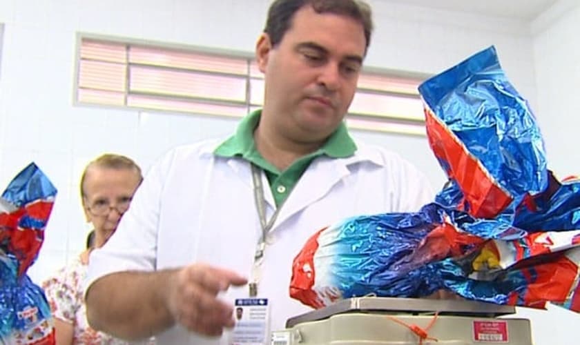 Peso do ovo de Páscoa