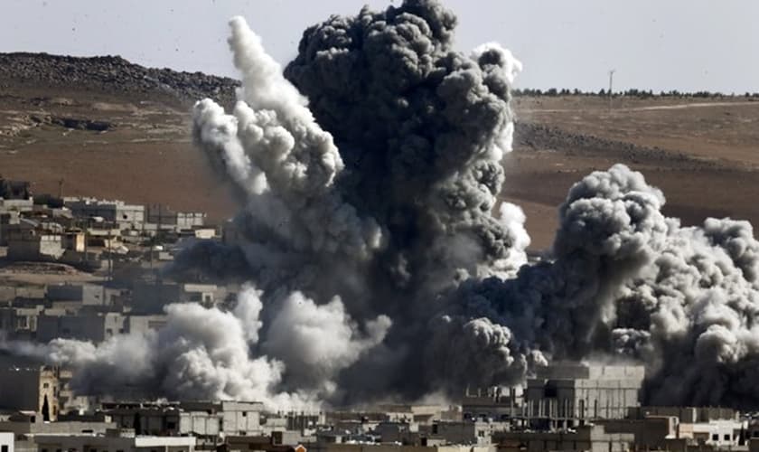 Ataque da Coalizão na Síria, em outubro de 2014