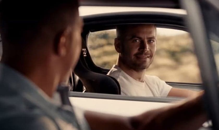 Paul Walker em cena final com Vin Diesel