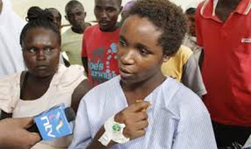 Jovem cristã Cynthia Cherotich, sobrevivente de ataque no Quênia