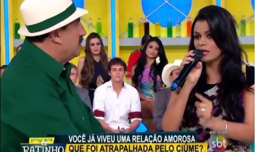 Damares particiou do programa do Ratinho, na última quarta-feira (15), divulgando o seu novo DVD.