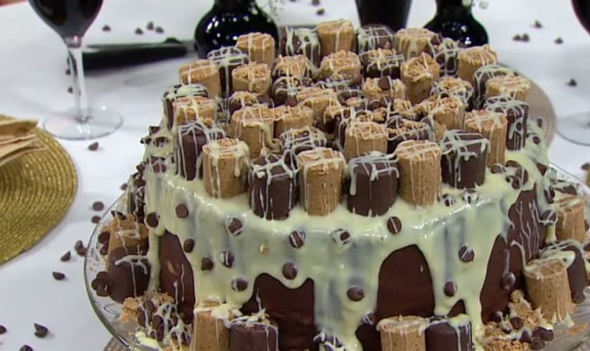 Receita de Bolo gelado de paçoca