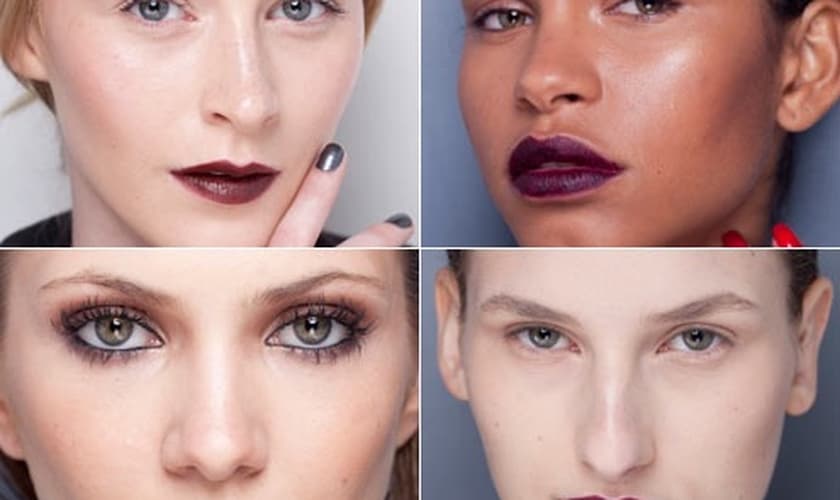 Batons escuros para o inverno