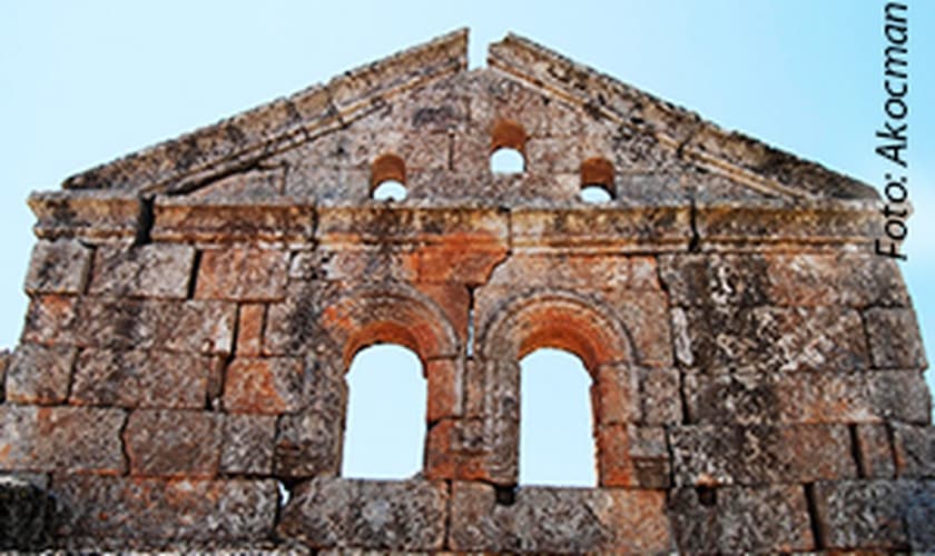 Igreja destruída na Síria
